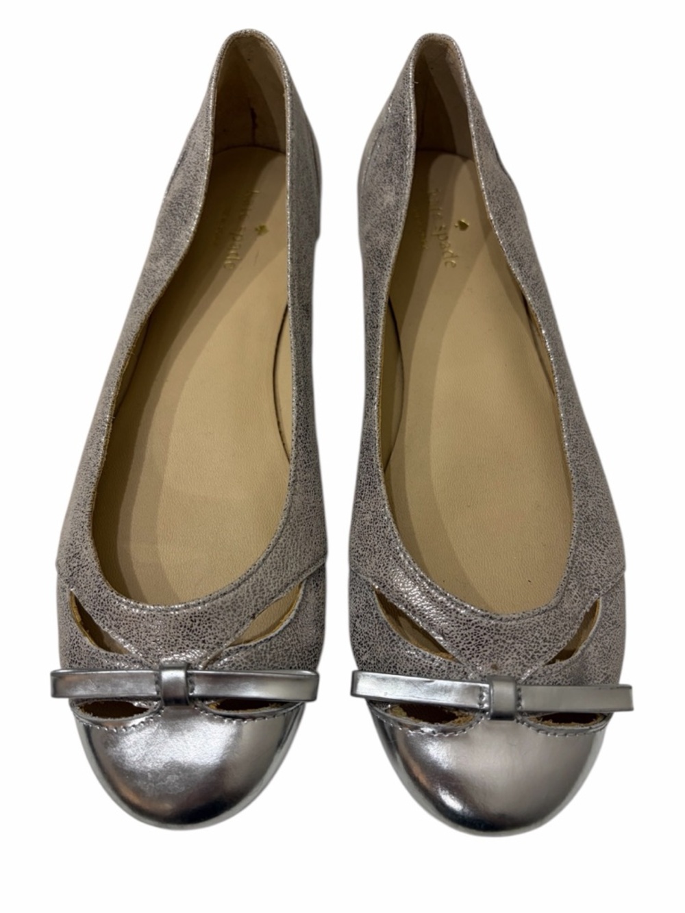 Silver KATE SPADE BOW Flats